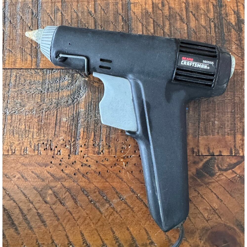 Vtg Sears Craftsman Electice Glue Gun 80555 Black Tested/Works